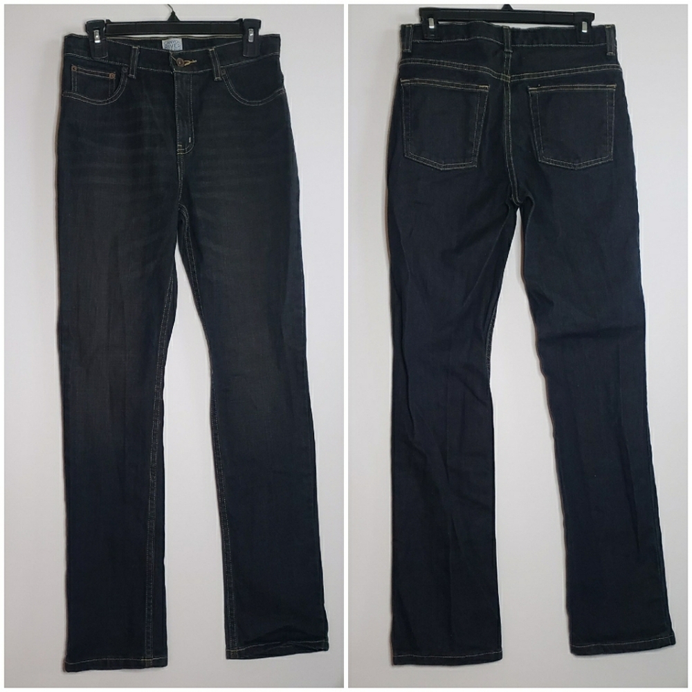 Canyon River Blues Jeans Boys Size 16 R Skinny Dark Blue Straight 30/29 Stretch